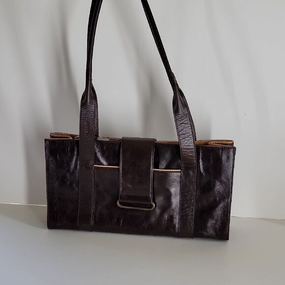 Lazaro Brown Leather Shoulder Bag - Picture 1 of 11